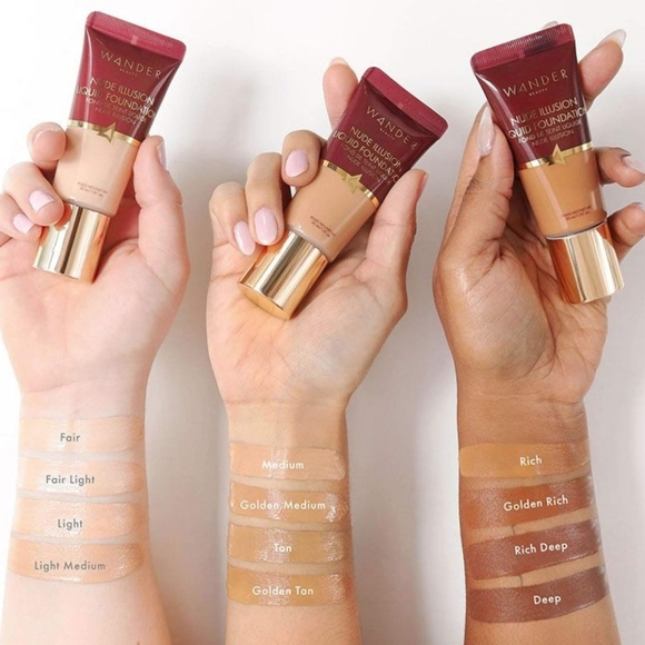 WANDER Beauty Nude Illusion Liquid Foundation in Shade Light - Picture 3 of 3